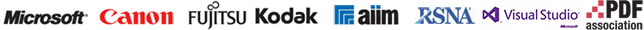 Partners: Microsoft, Canon, Fujitsu, Kodak, AIIM, RSNA, Visual Studio, PDF Association