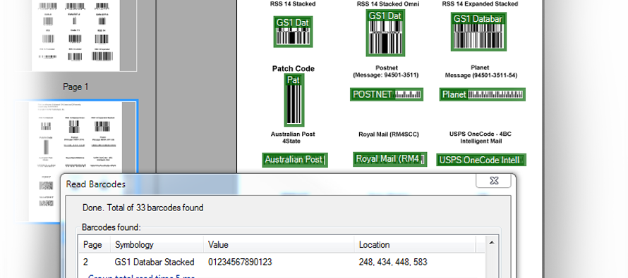 Barcode Screenshot
