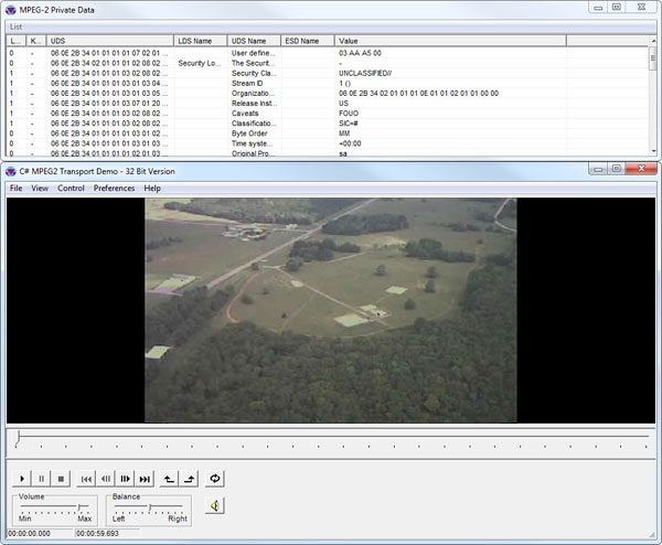 MPEG2 Transport demo