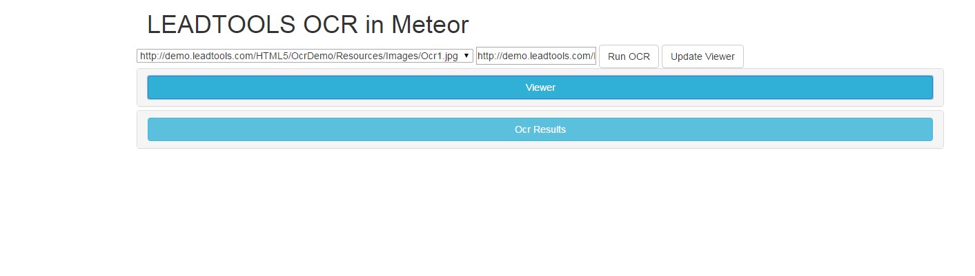 Meteor OCR Demo Screenshot