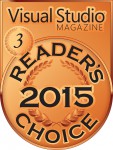 2015 Visual Studio Magazine Readers Choice Award Bronze Medal
