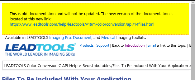 New documentation available header screenshot