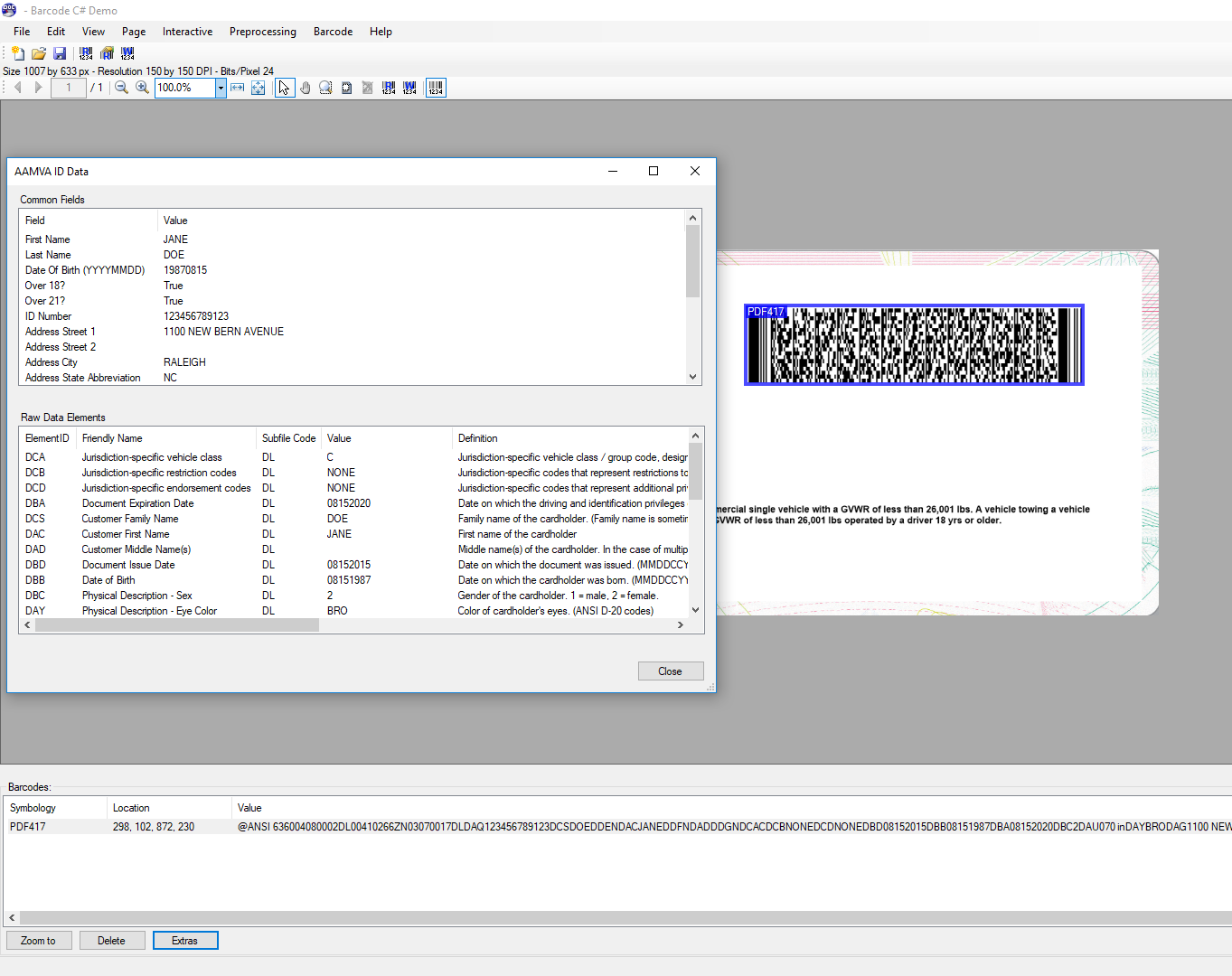 Free Aamva Pdf417 Generator Free Aamva Pdf417 Generator