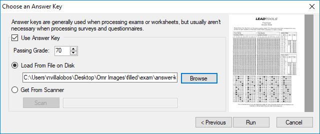 choose-answer-key