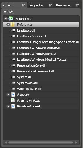 LEADTOOLS for WPF References