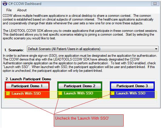 SSO Disabled Context