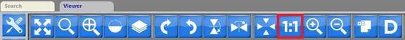 One to One button displays using screen resolution