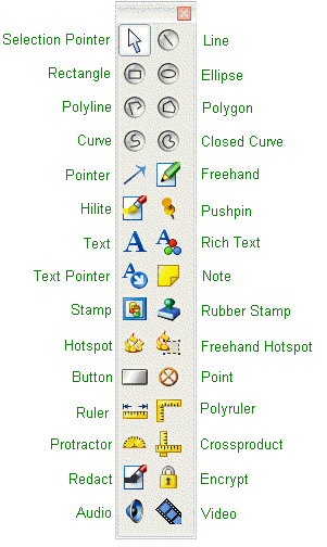Annotation toolbar Annotation toolbar