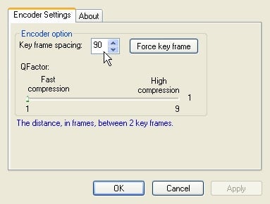 LEAD Screen Capture Encoder User Interface (2.0) LEAD Screen Capture Encoder property page