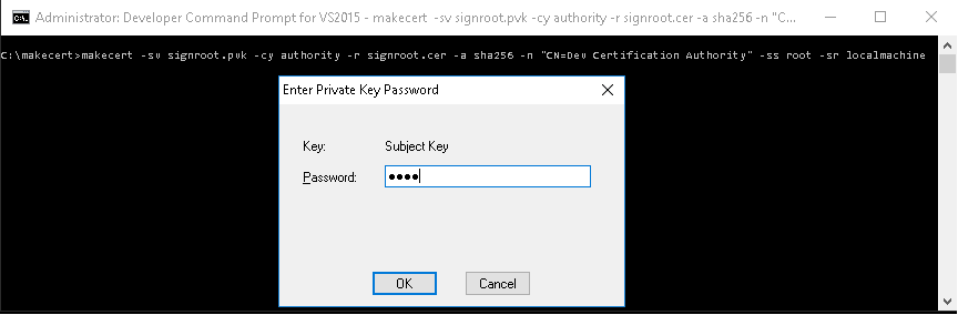 makecert command makecert command