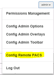 Config Remote PACS Config Remote PACS