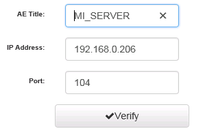 Configuration of the Remote PACS Configuration of the Remote PACS