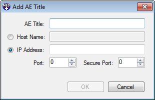 Add AE Title Dialog