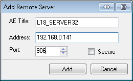 Add Remote Server Dialog for Storage Server 2.0 Add Remote Server Dialog for Storage Server 2.0