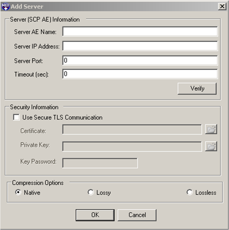 Add Server Dialog Add Server Dialog