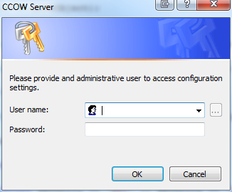 CCOW Server Login Dialog