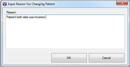 Patient Updater Input Reason Patient Updater Input Reason