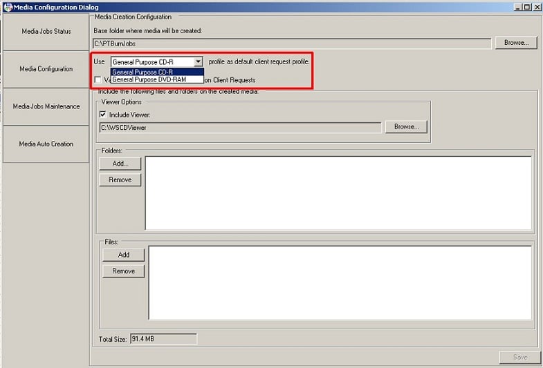 Media Type Selection Media Type Selection