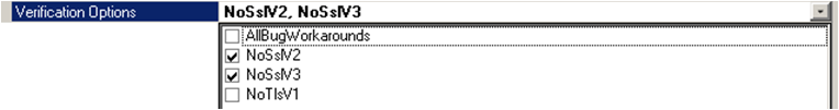 Verification Options Verification Options