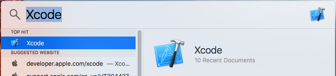 xcodespotlight xcodespotlight