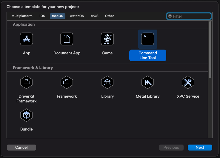 Screenshot of the template selection. Screenshot of the template selection.
