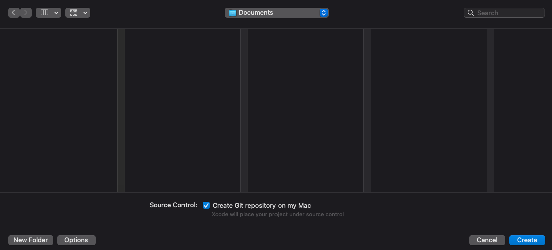 Screenshot of project save location. Screenshot of project save location.