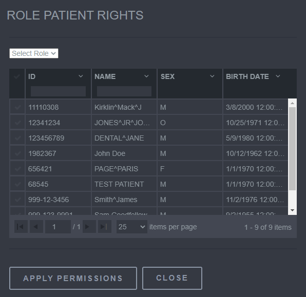 Role Patient