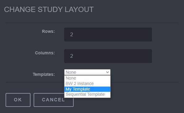 Select Custom Template