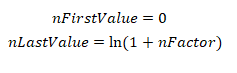 Fill lut logarithmic