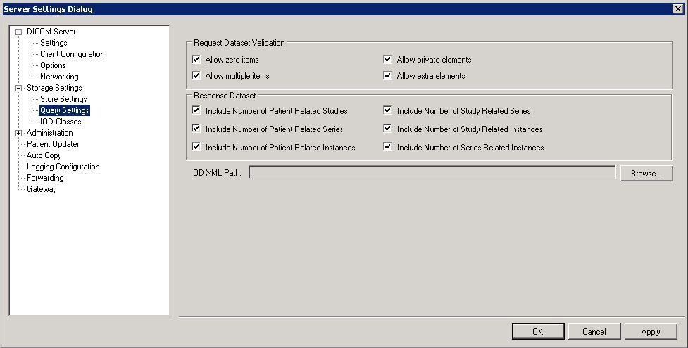 Storage Server Storage Query Page