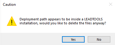 Prompt to delete integrate files