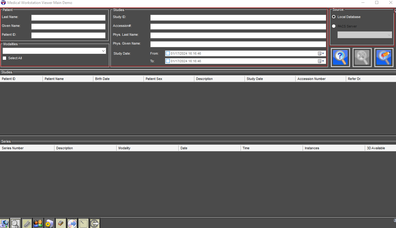 Screenshot of Workstation Demo