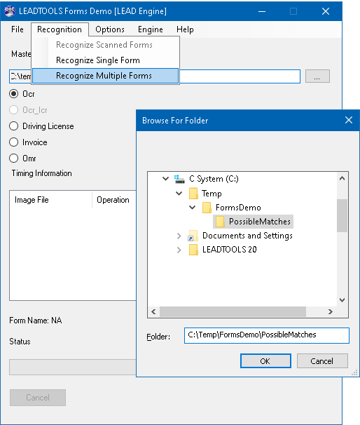 Filled Forms Folder