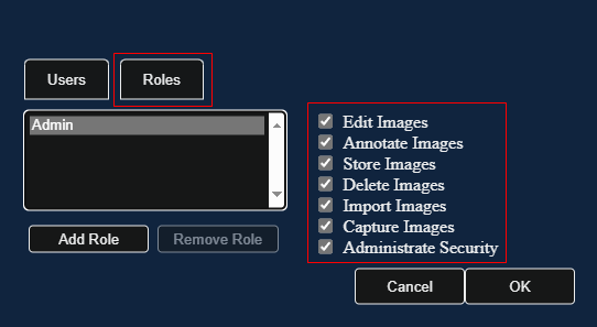 Edit User Role Permissions