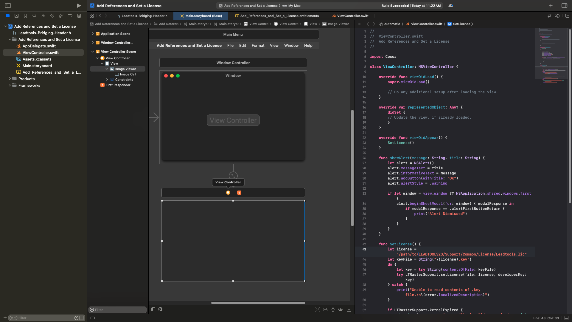 Storyboard ViewController.