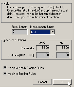 Calibrate ruler