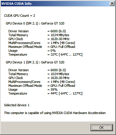 Setting PreferredCUDADevice to 1