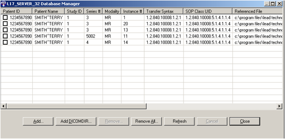 PACS Database Manager