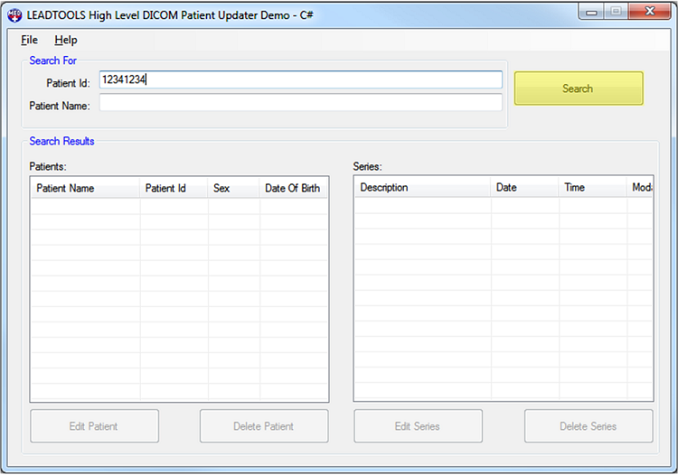 Patient Updater Patient Merge Search