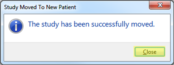 Patient Updater New Patient Move Reason Confirm