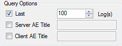 Query Options Pane