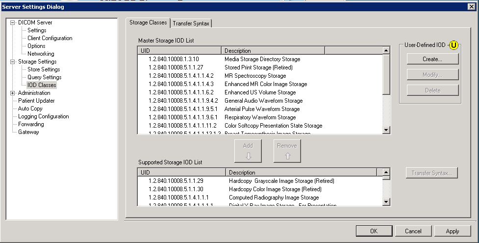 Storage Server Storage IOD Page