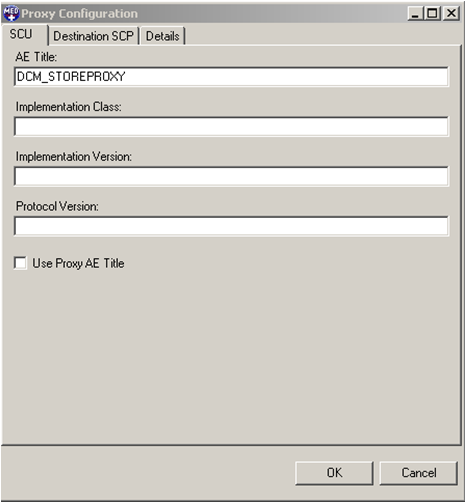 Store Proxy Configuration Dialog