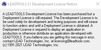 Development license nag