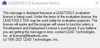 Evaluation notice nag