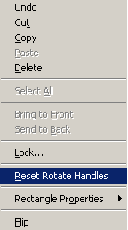 Reset rotate handles