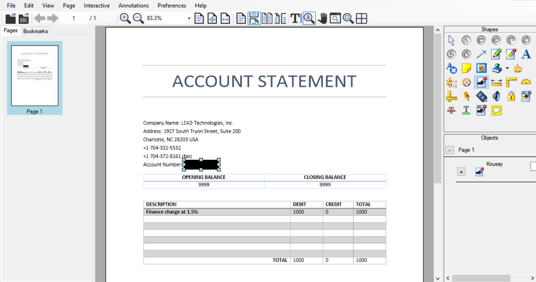 Using the Annotation Redaction object