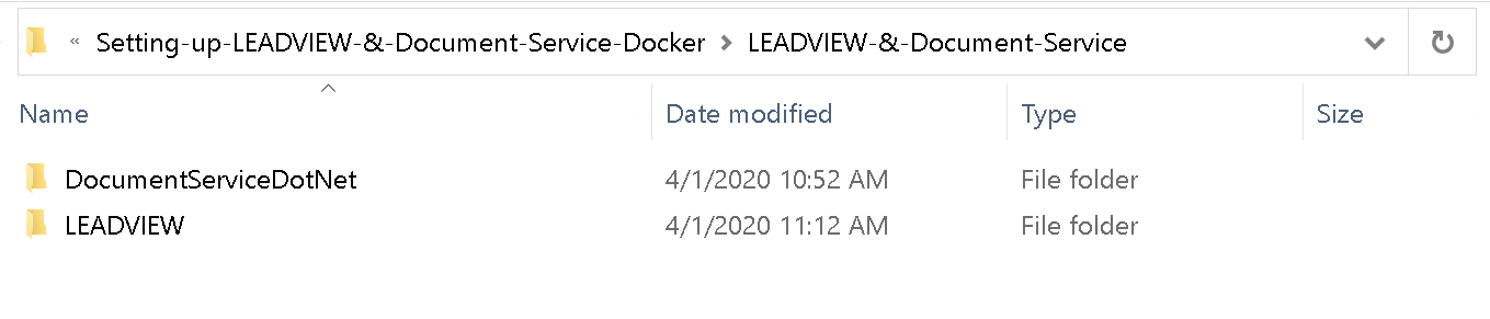 New Folder containing LEADVIEW Document Viewer and Document Service