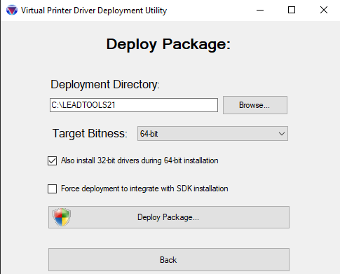 Choose your deployment destination