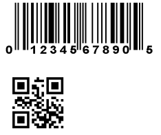 The application runs and writes the specified barcodes